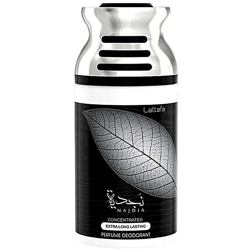 Lattafa Najdia Deodorant - Imported, Long Lasting, Perfumed Body Spray, For Men & Women, 250 ml