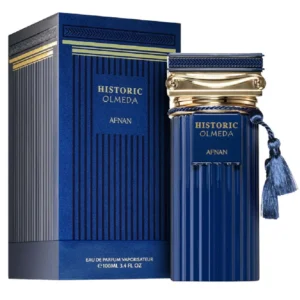 AFNAN Historic Olmeda Eau de Parfum 100ml, a sophisticated fresh aromatic fragrance.