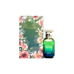 AFNAN Mystique Bouquet Eau de Parfum 80ml for women, an elegant and luminous floral fragrance.