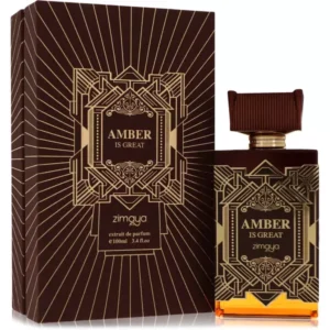 Zimaya Amber Is Great Eau De Parfum 100ml luxury unisex amber perfume bottle