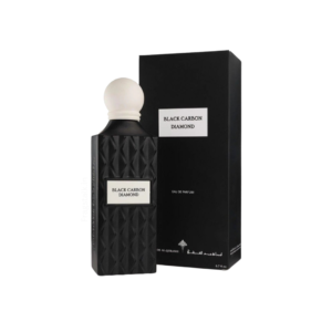 Ibraheem Al Qurashi Black Diamond Incense Eau De Parfum 150ml men's bottle on a dark textured surface with incense smoke and black diamond accents